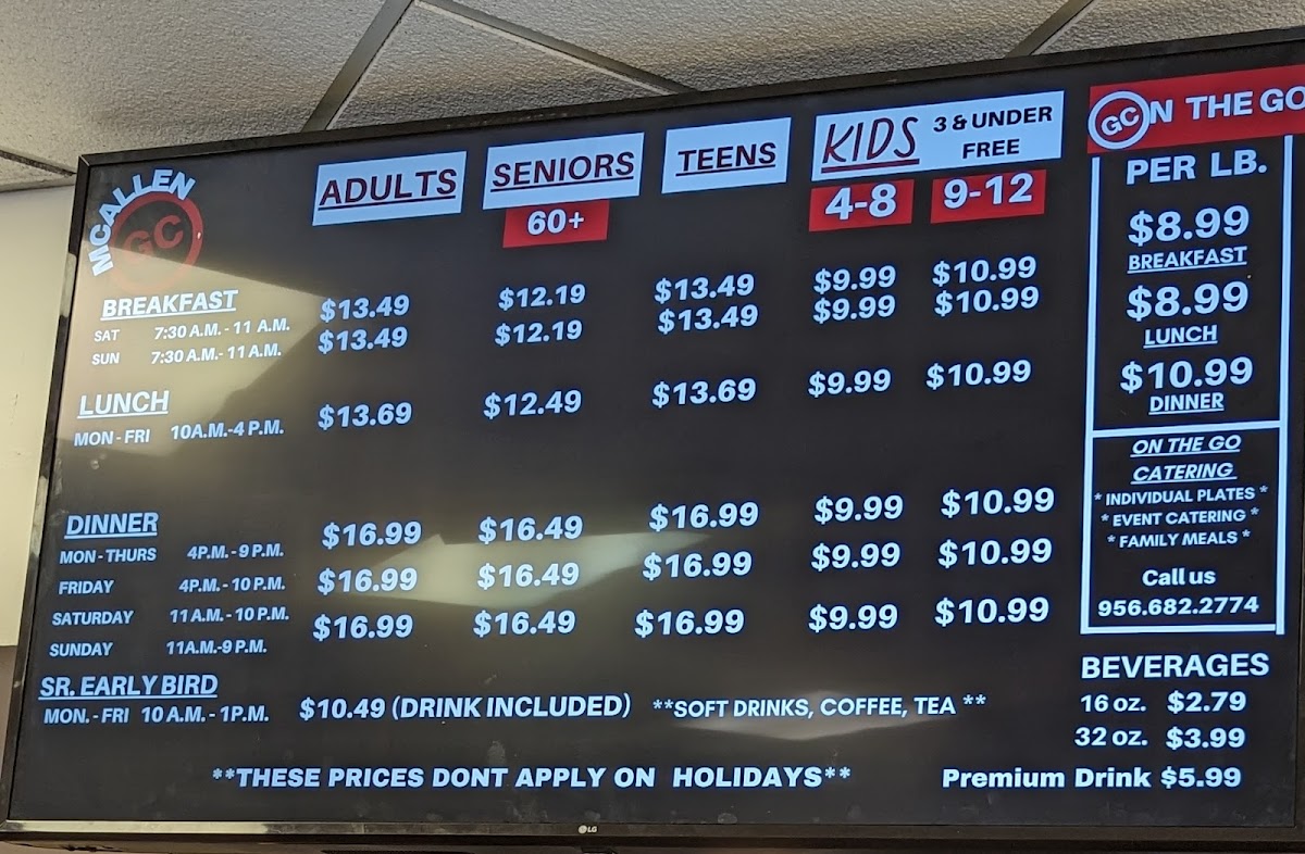 Golden Corral Buffet & Grill Menu-7